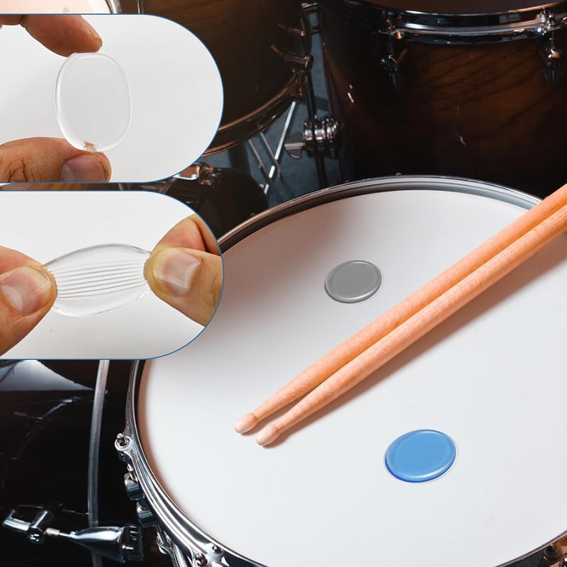 Dirvcp 30 Pcs Professional Drum Silencer Pads - Gel-Based Sound Dampeners for Cymbals Drums and Percussion Instruments - Image 4